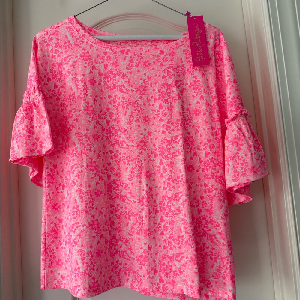 *NWT* Lilly Pulitzer Ziva Pink Floral Top